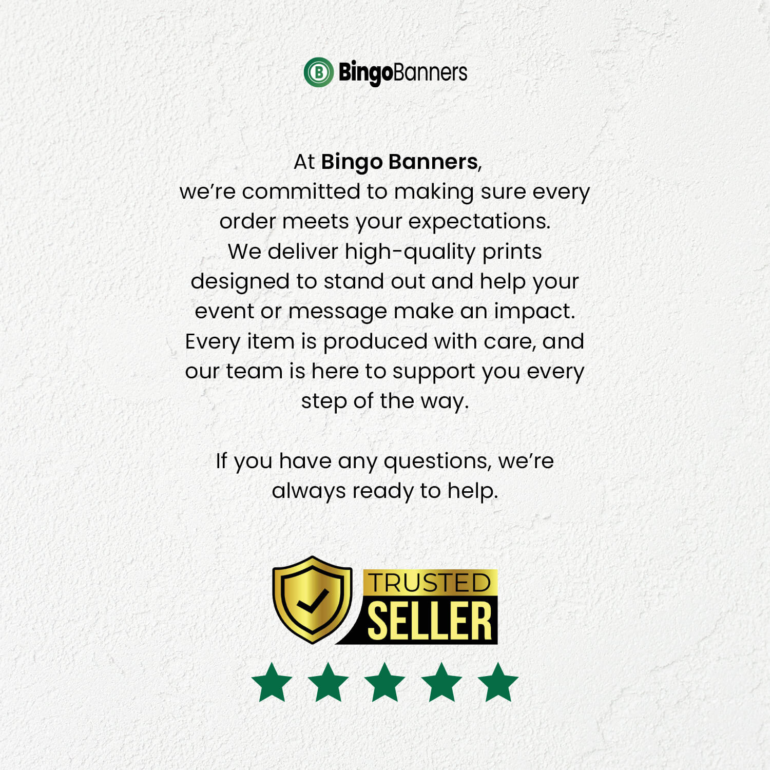 Bingo Banners Trusted Seller