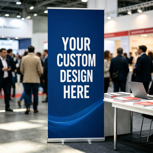 Custom Retractable Banner 33.5” x 80” – Graduation, Events & Business Roll Up Banner (Personalized Design)