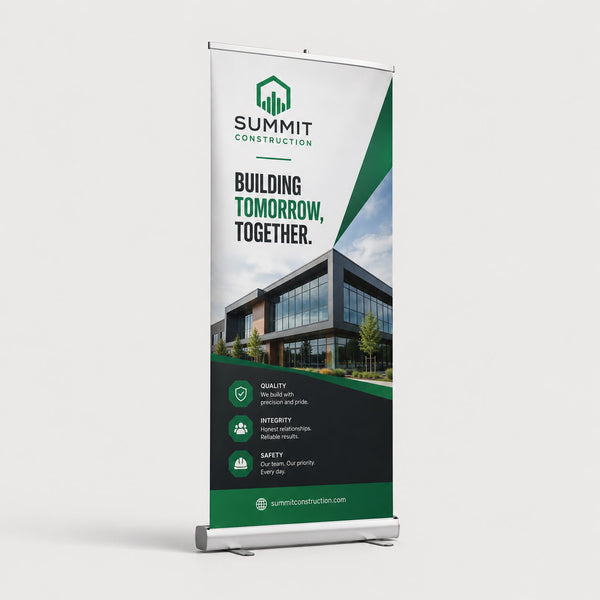 Custom Retractable Banner 33.5” x 80”