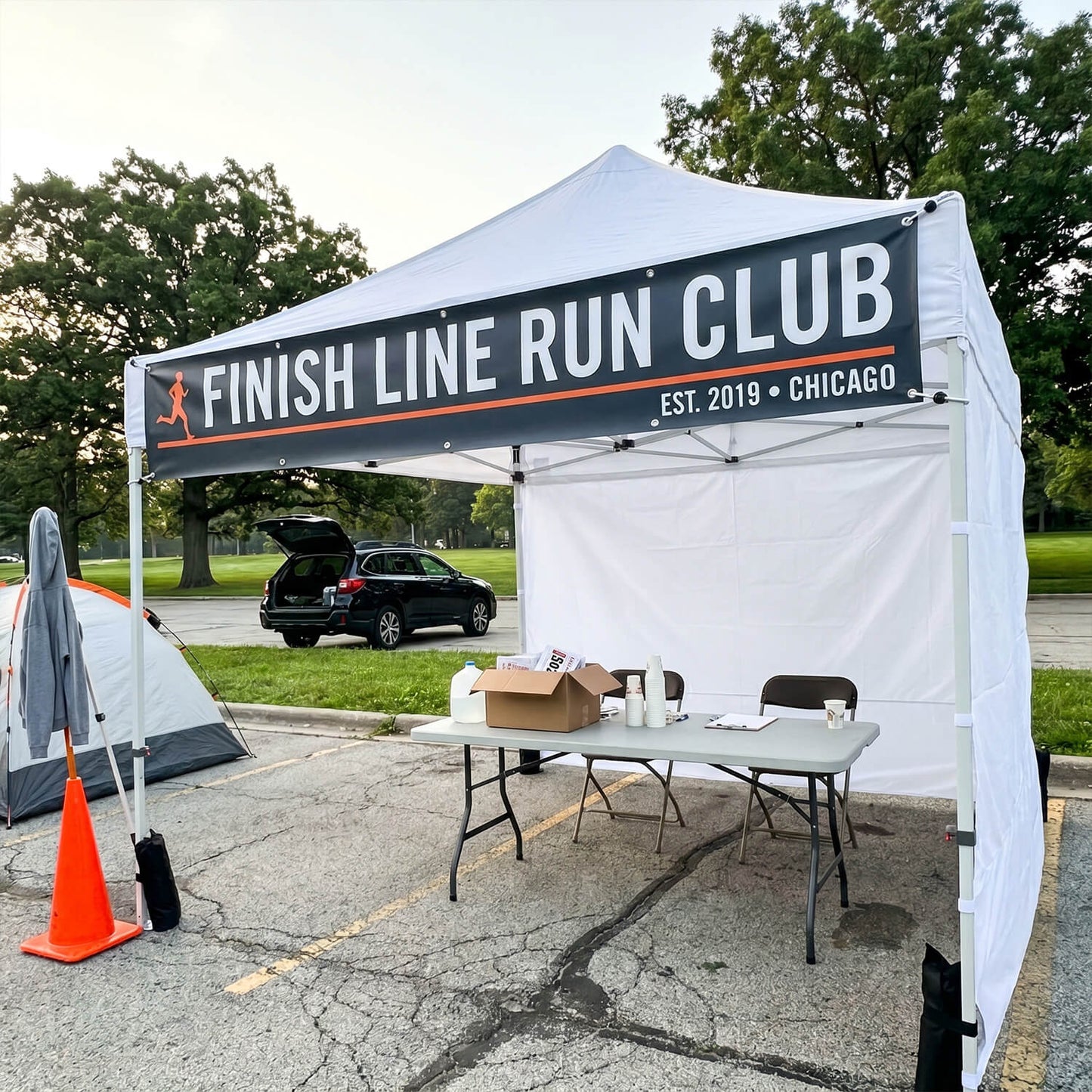 Custom Tent Banner | Vinyl Canopy Banner with Grommets | Event, Vendor & Business Sign