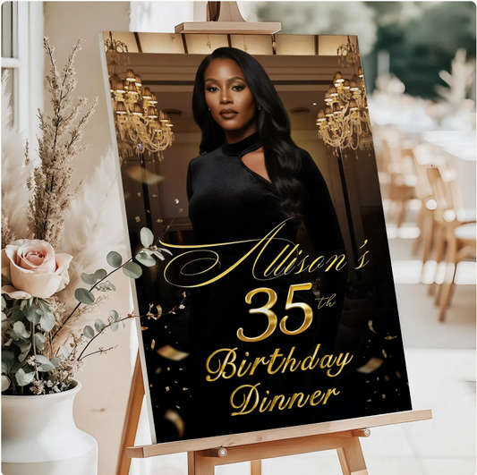 Custom Foam Board Sign – Personalized Event Welcome Sign (Wedding, Graduation, Birthday & More)