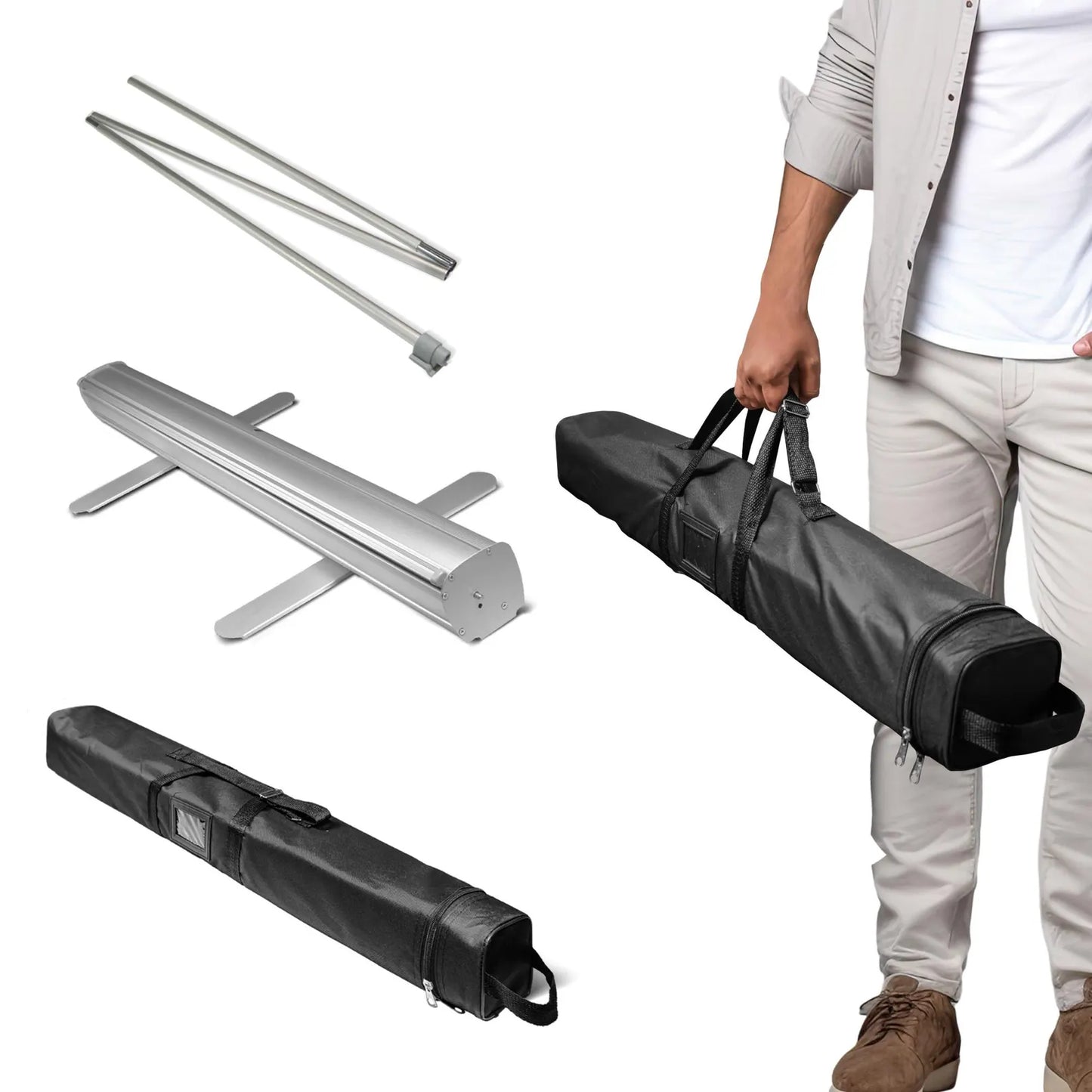 Custom Retractable Banner 33.5” x 80” – Graduation, Events & Business Roll Up Banner (Personalized Design)